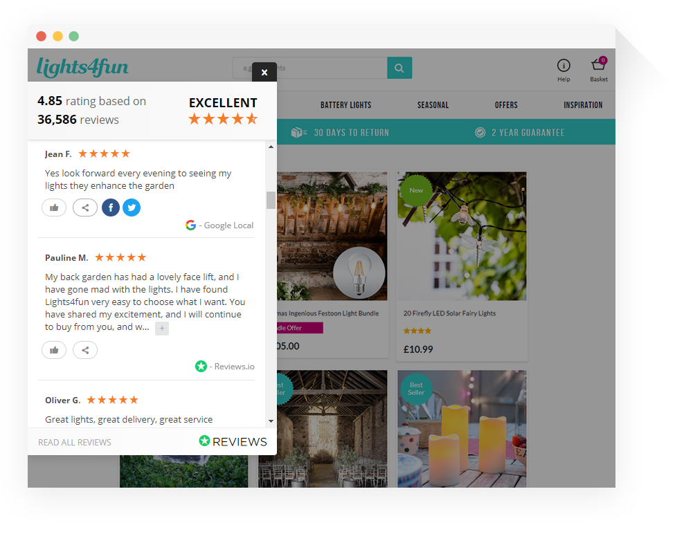 Reviews Widget
